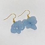 NO65 水色のあじさいピアス
