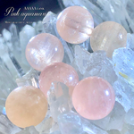 ■高発色■【最高峰結晶✧】ピンクアクアマリン・AAAAAランク✧【全石キラキラ、シラー、虹入り✧】約8.5mm珠【１石】セット【ブラジル産】