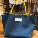 帆布トートバッグ ブルー