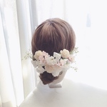 卒業式・入学式・結婚式＊桜とスイートピーの髪飾り