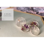 white dot lace  *  flower ［earring/pierce］