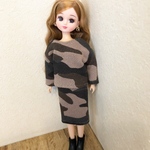 迷彩柄セットアップ☆リカちゃん用