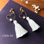 ハート&タッセルピアス・イヤリング