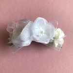 オーガンジーのお花モチーフリボン(造花)
