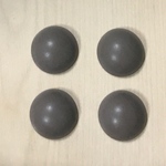 VINTAGE MATTE GRAY TAUPE DOME CABOCHONS