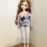 ドルマンスリーブブラウス☆リカちゃん用