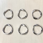 SILVER METAL TWEST RING HOOP PARTS