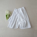 ラスト1枚【再販10】リネンパフスリーブプルオーバー　white