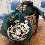 ミナペルホネン  バスケットカバー     ハンドメイド 