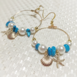 スターフィッシュ&シェル ピアス/イヤリング
