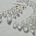 14kgf  ハーキマーダイヤモンドの4連ピアス〜HERKIMER DIAMOND〜