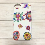 フラワーバード刺繍柄 オフホワイト スマホケース【Xperia/GALAXY/iPhone】