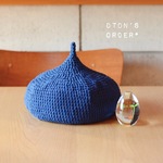 【dtdnさまオーダー品】コットン どんぐり帽子♡ （indigo）