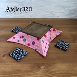 こたつ(8cm)セット 1/12 ミニチュア家具 ドールハウス   