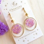 スターチスフラワーイヤリング／ピアス