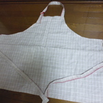 綿麻シンプルエプロン