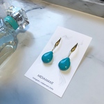 ターコイズしずくサージカルピアス