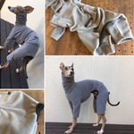 グレーフリースロンパース☆イタグレ用