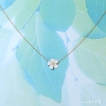 forget me not　忘れな草　小さなお花のネックレス 白〈再販10回目〉