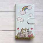 動物  スマホケース  手帳型