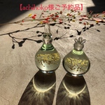 【achihoko様ご予約品】ガラスのお雛様《金箔》