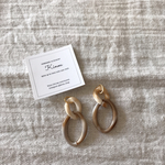 volume hoop beige/ イヤリングorピアス