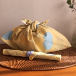 春色お弁当セット♪あずま袋＆お箸入れ♪パステルイエロー