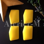 A701 Polygon型 モダン カボション Yellow(4個)