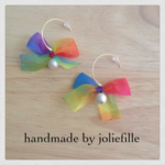 Rainbow Ribbon *ピアス