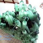 ✅ 処分品 特大1個 半人工緑水晶クラスター 原石 標本 別名：グリーンクォーツクラスター