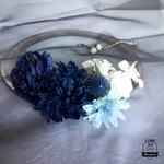 Navy Blue/シックな色合いのヘッドドレス