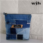 デニムポーチ 「dai 3」 デニムリメイク