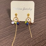 カラフルビーズピアス