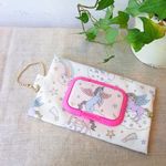 【再入荷】bitattoミニ付き　携帯用ウェットティッシュケース　ユニコーン/col:ホワイト