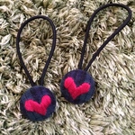 22mm くるみボタンヘアゴム♡♡刺繍
