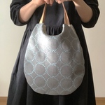 oval bag *⚮* tambourine dop生地 グレー色 使用*⚮*