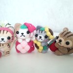 【ｍ様ご予約品】サクランボ茶トラ猫ちゃんのストラップ　他全４点　　