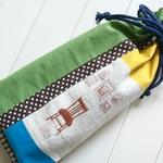 椅子刺繍のボックスティッシュケース