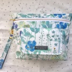 ♡リバティ イルマ（ブルー×サックス）のコンパクトおむつポーチ♡