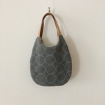 ひと回り小さめ oval bag *⚮* tambourine dop生地 グレー色 使用*⚮*