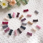 送料無料【選べる♡3個680円】ベビー＆キッズ ベルベット♡ヘアクリップ ヘアピン