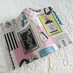 おしゃれアイテムのブックカバー(文庫本size)ピンク