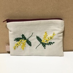 北欧風 刺繍 ポーチ ⑥