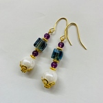 セール!! パール ＆ アメジスト ピアス / 天然石 ピアス