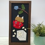 節分ちりめん押し絵    鬼  豆まき  イワシの頭