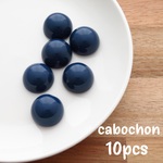 10個入り・シンプル　カボション・18mm・ネイビー