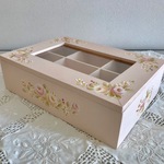 （現品限り」トールペイント・アクセサリー小箱（小物入れ）