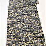 正絹帯揚げ【金紗縮緬】山里　シルク帯あげ