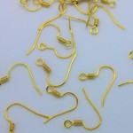 フックピアス　１００個　ゴールド