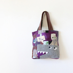 ちくちく２‐faced bag「wolf１」再4